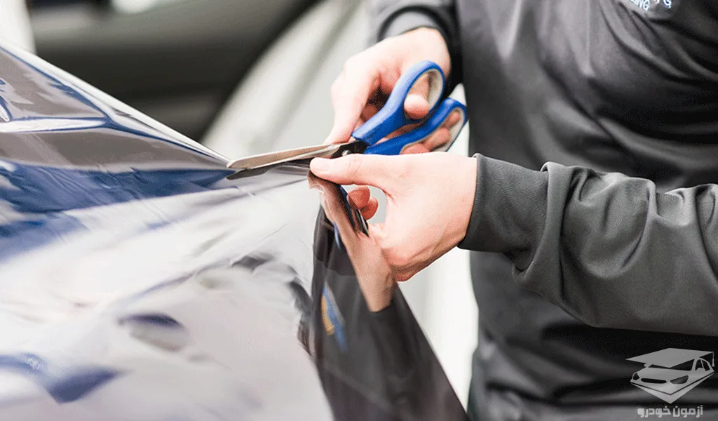 آموزش نصب شیشه دودی